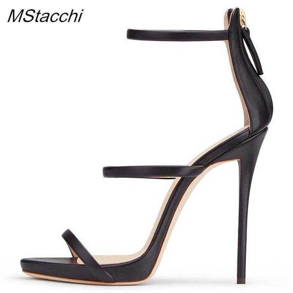 

nxy sandals new platform women slingback summer back zipper ankle strap high heels dance shoes n band stiletto 230406, Black