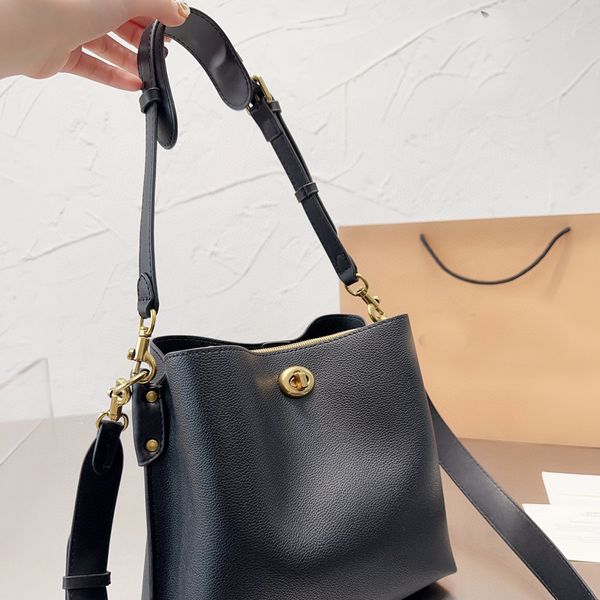 

5a quality designer shouler crossbody bag tote genuine leather women luxury fashion basket bag shoulder wallet handbag ladies pures 23cm