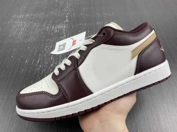 

basketball shoes men low 1 1s mocha sail brown dc0774-200 women sneakers