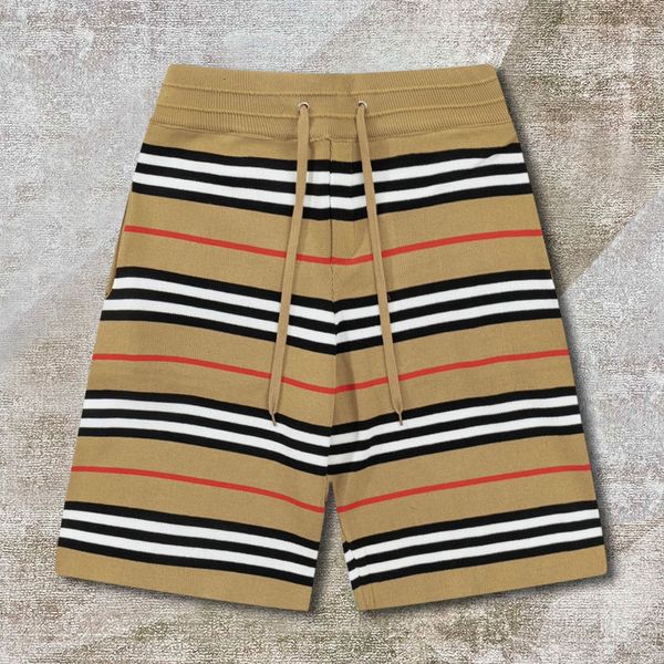 

men's shorts contrasting stripes men knitted elastic drawstring breathable pant sweatpant social club outfits 230424, White;black