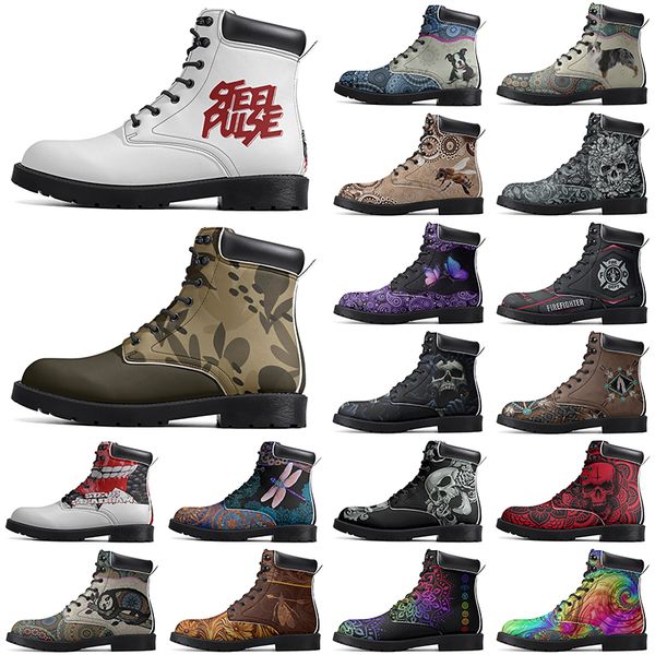 

Diy Fashionable Versatile Outdoor Boots Non-slip Winter Comfortable Casual Customized Elevated Classsic Dark Coral Boots