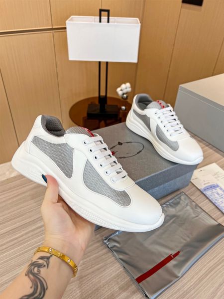 

brand americas cup men sneakers shoes breathable mesh matte soft rubber bike famous trainers technical fabric calfskin casual walking blue b, Black
