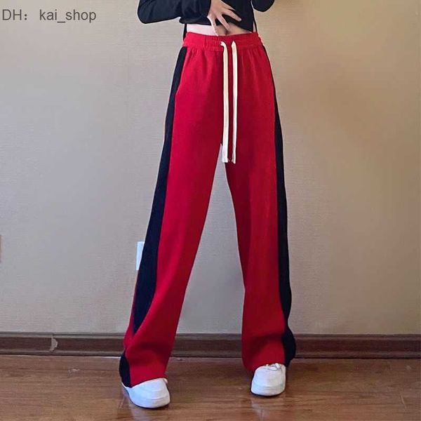 

piece pants leisure fashion set spring summer new pure desire net red fried street able slim versatile wide leg 41, White