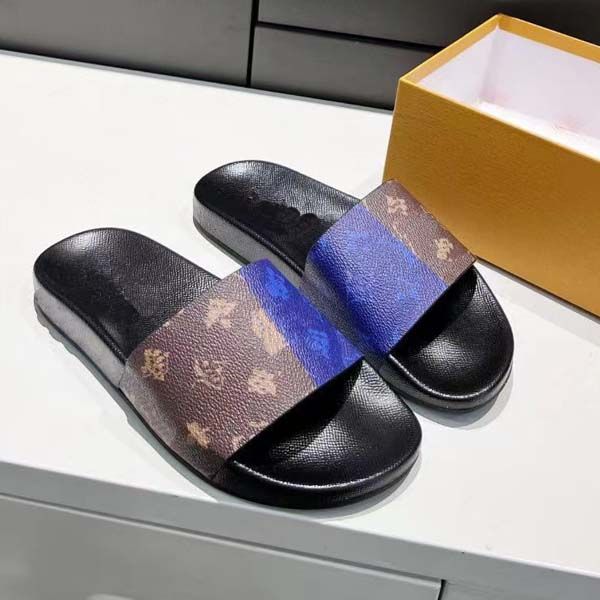 

high-quality womens presbyopia sandals mens outdoor beach printing fashion slippers size 35-46 with box, Black