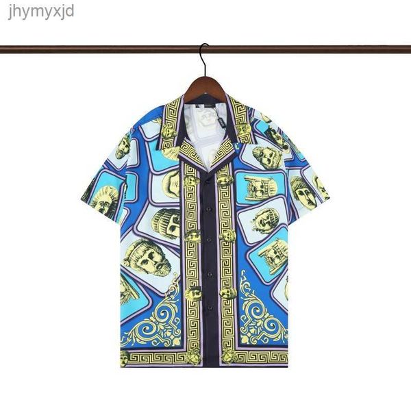 

2023 men's casual shirts spotted pattern wacko maria hawaiian shirt men women t-shirt beach tees oversized cx 6y4g, White;black