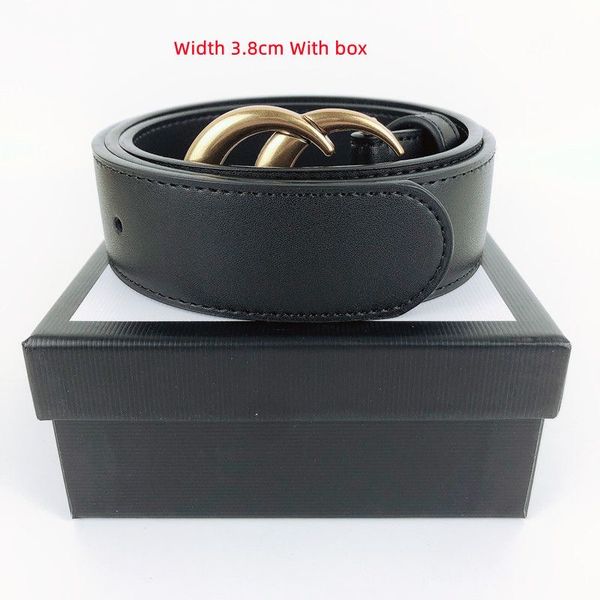 

fashion classic men designer belts womens mens casual letter smooth buckle luxury belt colors width 2.0cm 3.4cm 3.8cm with box, Black;brown
