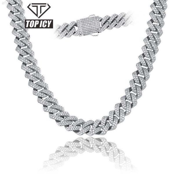 

icy 18k gold/silver plated cz iced out cuban chain link bracelet hip hop necklace