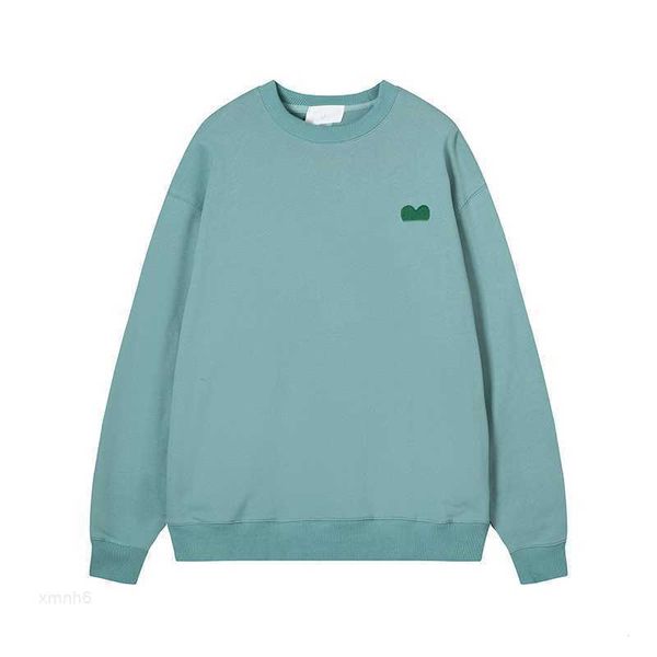 

sweatshirt mens hoodie classic embroidered round neck paris fashion cotton casual couple long sleeve, Black
