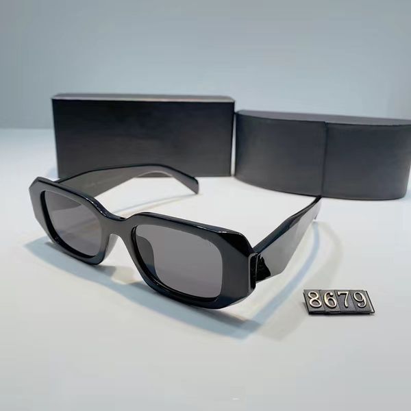 

fashion designer sunglasses classic eyeglasses goggle outdoor beach sun glasses for man woman 6 color optional triangular signature with box, White;black