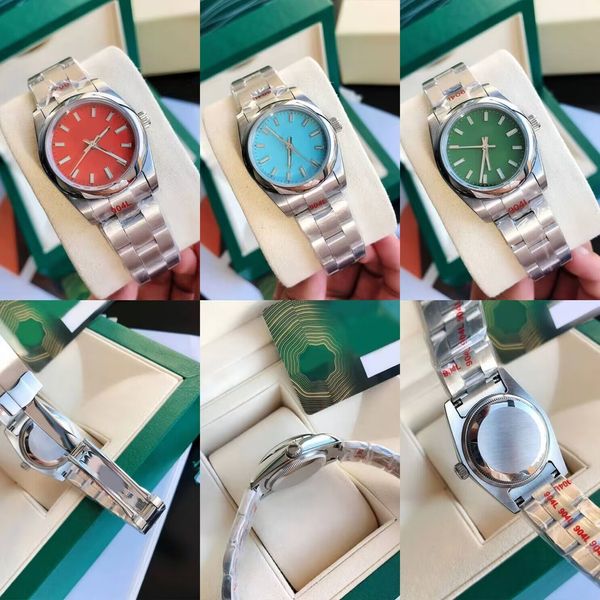 

Luxury men's watch green circular dial 36mm Women's watch Waterproof sapphire folding buckle 904L Stainless steel strap Montre De Luxe Gift Watch Factory, Bronze
