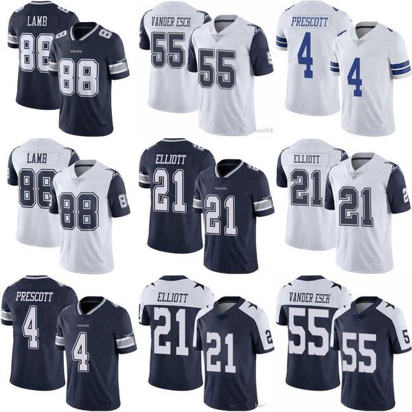 

2022 football jerseys men women youth dallas''cowboys''jersey 4 dak prescott 55 leighton vander esch 21 ezekiel elliott, Black;red