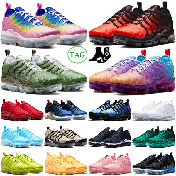 

tn plus running shoes men women triple black white red wolf grey usa atlanta neon yolk bubblegum olive all noble red mens tns outdoor traine