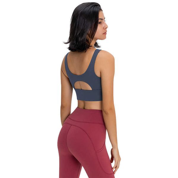 

naked yoga outfits bra lu-116 women's sports underwear beauty back gym vest running jogging crop tank workout bras summer sportwear, White