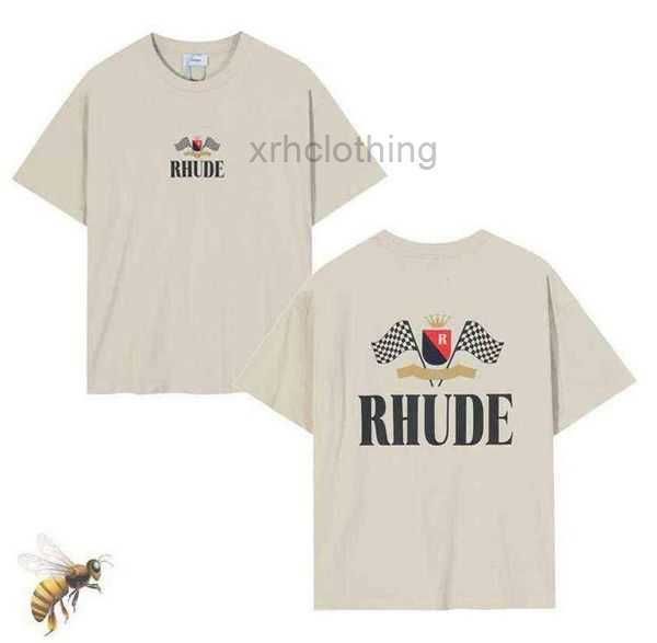 

men's t-shirts rhuds designers tshirt summer mens womens for men letter polos embroidery tshirts clothing short sleeved tshirt large t, White;black