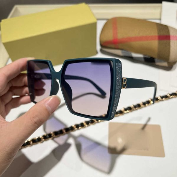 

trendy sequins large frame square personalized street ps women's glasses beach shading and home sunglasses trend, White;black