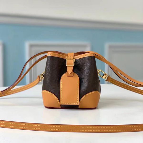 

counter quality designer bucket bag luxury shoulder bag 11.5cm genuine leather crossbody bag high imitation handbag with box zl118