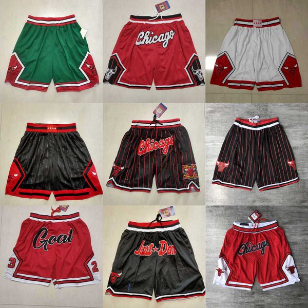 

2023 chicago''bulls''men throwback basketball shorts pocket, Black
