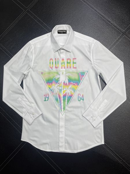 

dsq phantom turtle shirts mens designer shirts brand clothing men long sleeve dress shirt hip hop style cotton 841786, White;black