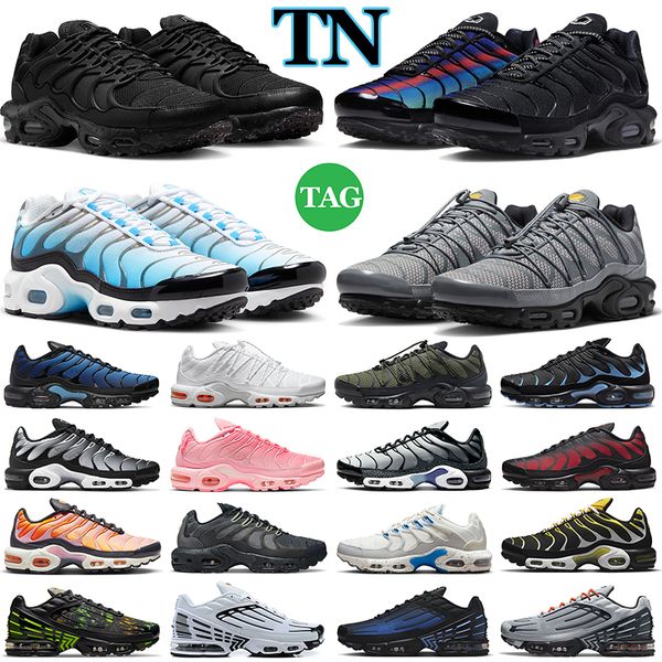 

tn plus 3 terrascape running shoes tns atlanta unity toggle lacing unc hyper blue triple black women mens trainers sports sneakers outdoor t