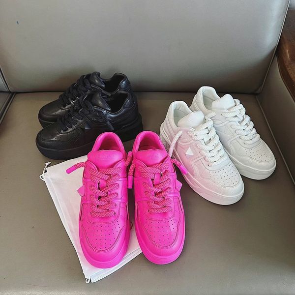 

small white shoes female casual rivet heightening lace-up muffin bottom couple daddy shoes sneakers