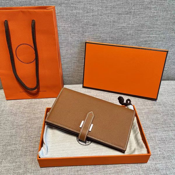 

10a luxury designer bag fashion purse classic card bag solid color original factory tc leather premium neutral coin purse original gift box, Red;black