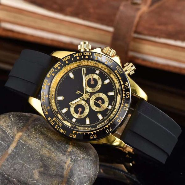 

Designer Rol watch Men's Watches Luxury Watch Ditong Na men's Watch Silicone Tape Shrimp Skin Quartz watch Six Pin watches High quality fashion men's accessories