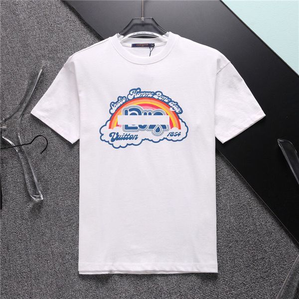 

designer men's t-shirts man woman luxury tees polos summer round neck short sleeves outdoor fashion pure cotton letters printing coats, White;black