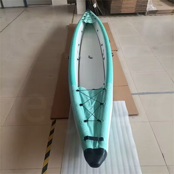 

480x53x35cm inflatable surfboard dropstitch double seater fishing kayak boat canoe pvc dinghy raft paddle pump seat pressure gauge drop stit