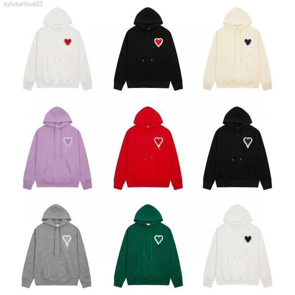 

fashion designer hoodie men sweater love a embroidery sweatshirt mens hoody cotton oversize pullover coat women s, Black
