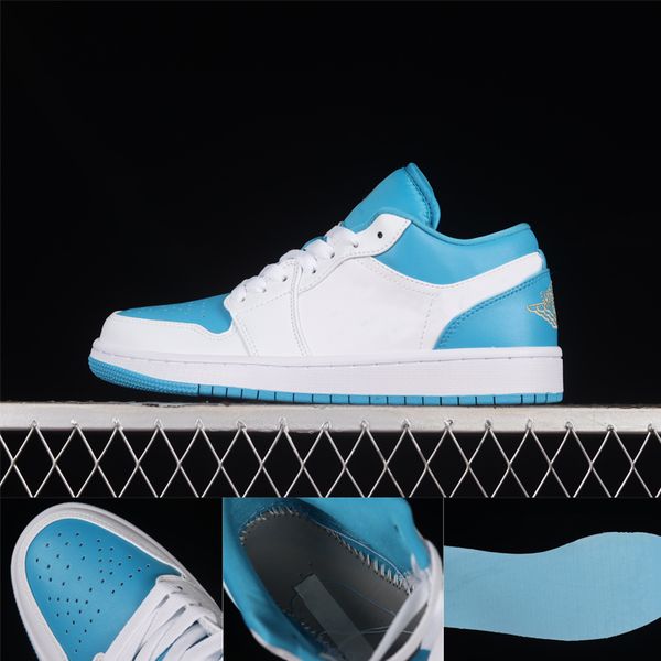 

jumpman 1 mens womens basketball shoes low 553560-174 aquatone men women designers sports sneakers trainer shoe