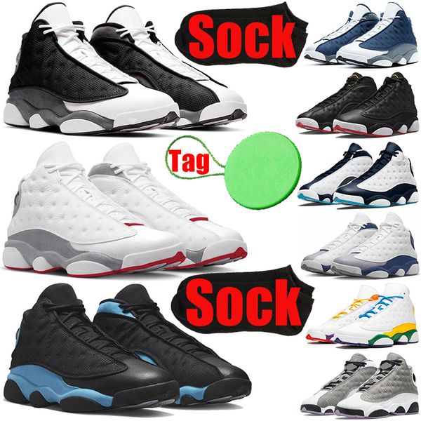 

jumpman 13 13s men basketball shoes black flint playoffs wolf grey university french blue court purple gold glitter hyper royal mens trainer