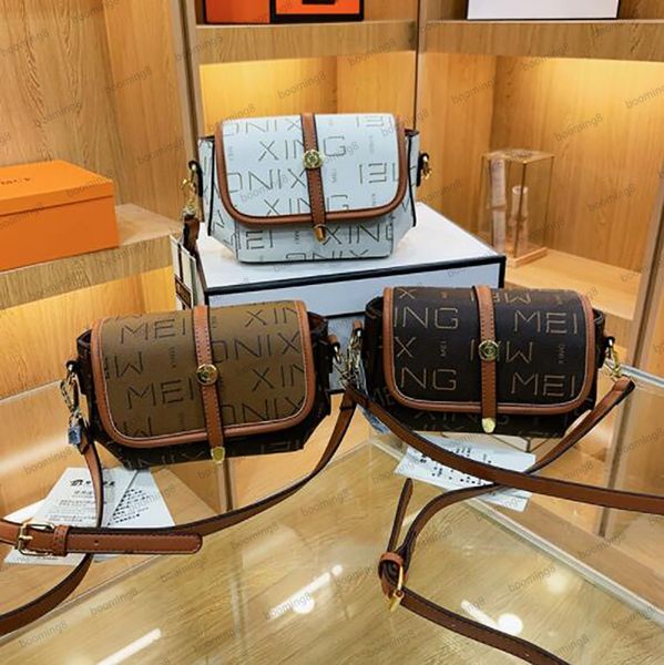 

designer mini women's bag 2023 new fashion versatile fashion women's small square bag vintage leather letter cross shoulder bag