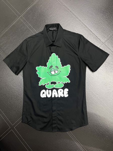 

dsq phantom turtle shirts mens designer shirts brand clothing men short sleeve dress shirt hip hop style cotton 841787, White;black