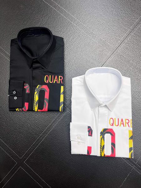 

dsq phantom turtle shirts mens designer shirts brand clothing men long sleeve dress shirt hip hop style cotton 841781, White;black