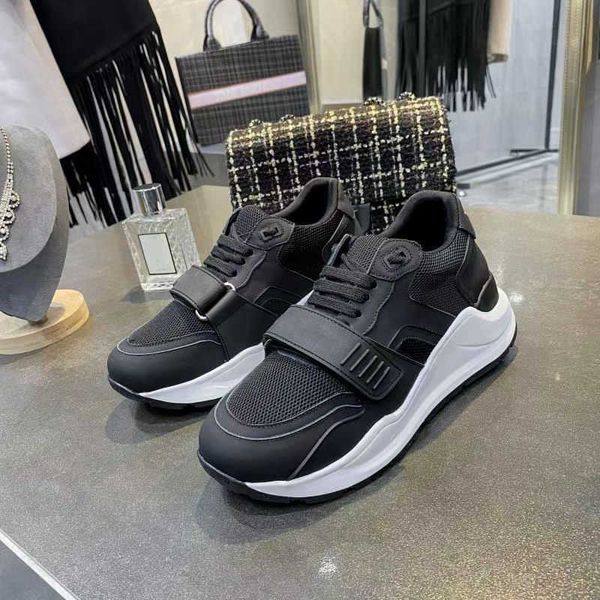 

retro check platform sneakers for men and women - black and white suede leather chunky trainers with new-season shades and lace-up design (n