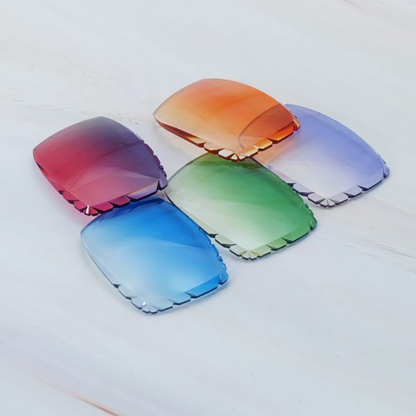 

small diamond cut lenses, replacement lenses for metal frame (no hole )