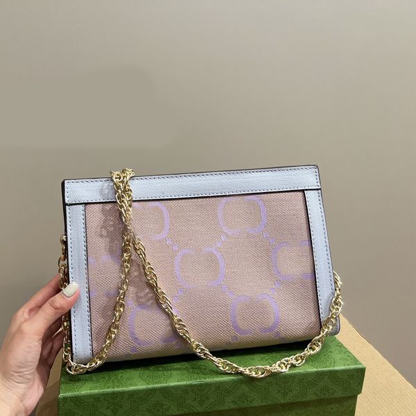 

clip bags chain bag 2024 crossbody luxury designer brand bags fashion shoulder handbags women letter purse phone wallet metallic
