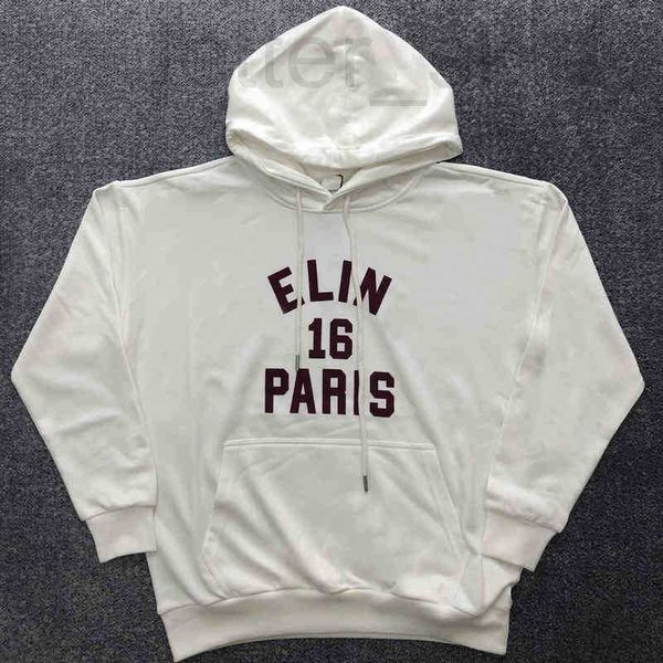 

men's hoodies & sweatshirts luxuriousdesigner shirt 22 early autumn new hooded letter printed pullover sweater loose casual long sleeve, Black