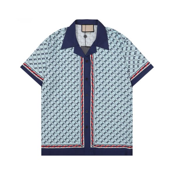 

luxury mens designers tracksuit classic set fashion hawaiian shirts tracksuits pineapple print shorts shirt short sleeve suit q2sy, Gray