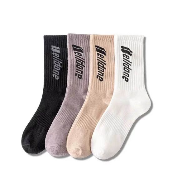 

multicolor fashion welld designer mens socks women men cotton all-match classic breathable mixing football basketball socks, Black