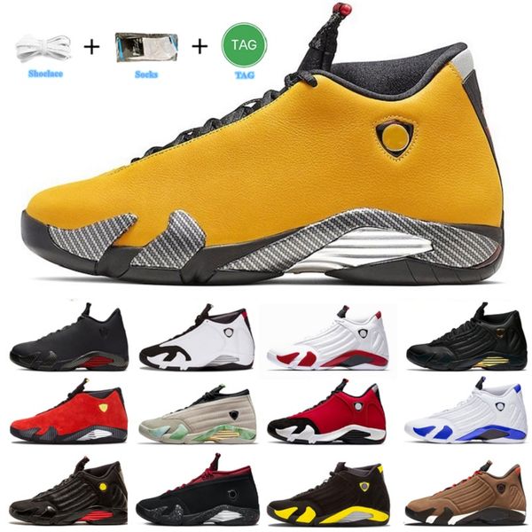 

2023 14 14s mens basketball shoes winterized light ginger fortune candy cane black toe hyper royal red lipstick men trainers sports sneakers