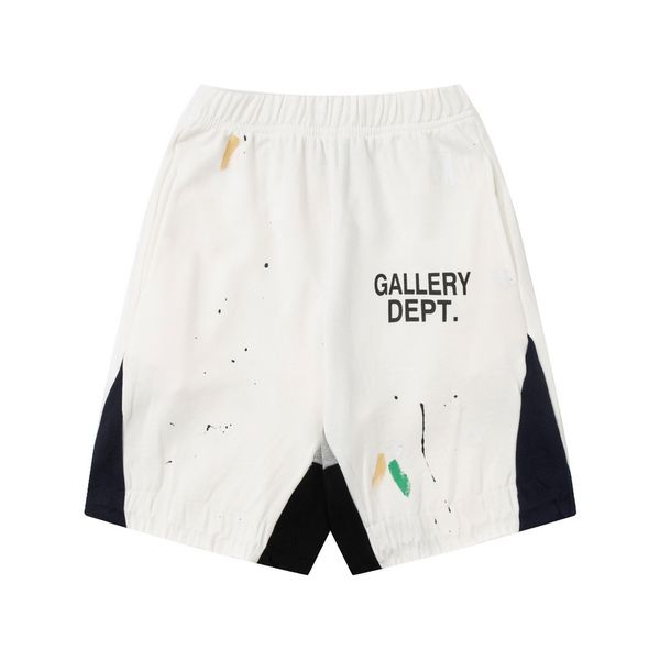 

ale galleryes dept mens shorts fashion designer pants sweat pant speckled men's women's loose casual short 45wl, White;black