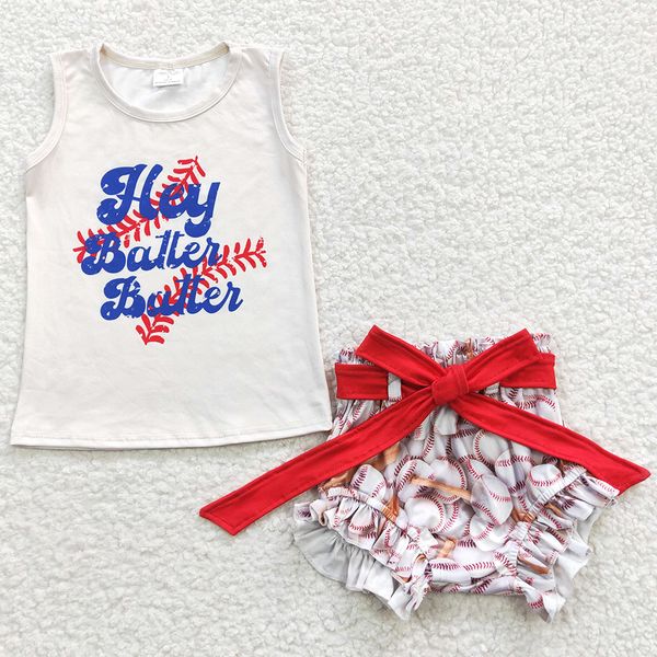 

fashion baby girls clothing bummies summer shorts sets baseball cute toddlers girls clothes boutique bummie outfits wholesale bulk, White