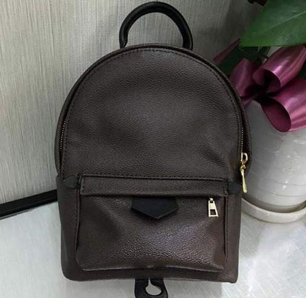 

classic women mens backpack brown flower plaid designer back pack bags big thick straps backpacks for male ladies quality