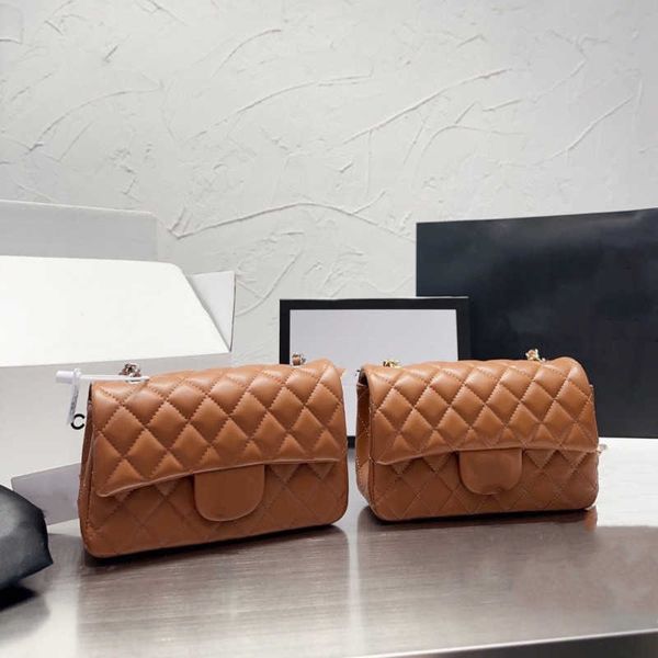 

designer channl bag women's shoulder handbag high-quality leather casual hand-carried clamshell wallet square large mini sheepskin diam