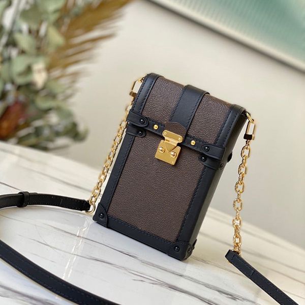 

counter quality designer crossbody bag luxury shoulder bag 11cm genuine leather mobile phone bag high imitation handbag with box zl115