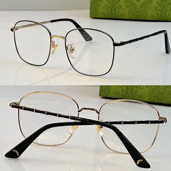 

Men s and women s reading designer eyewear square metal frame thin mirror frame bamboo mirror legs fashionable retro men and women GG1987OA office work library