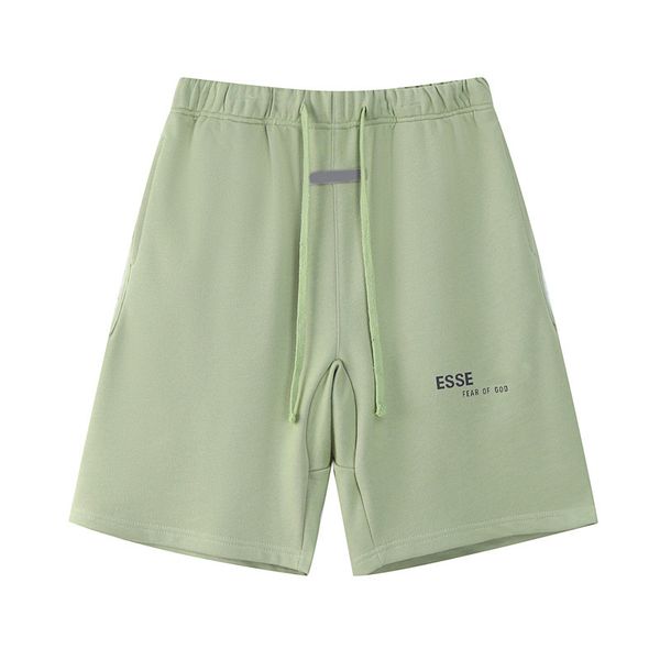 

2023 reflective high street shorts men's casual sports pant loose oversize style drawstring short pants trend designer ess essentail sh, White;black