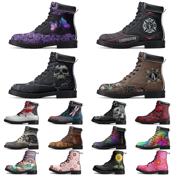 

Diy Fashionable Versatile Outdoor Boots Non-slip Winter Comfortable Casual Customized Elevated Classsic Dark OliveDrab Boots