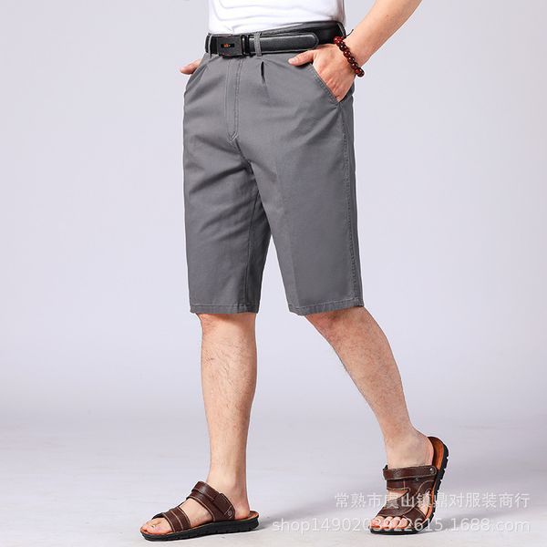 

men's shorts mrmt 2023 brand middleaged and elderly cotton sevenpoint pants men high waist deep loose comfort 230424, White;black
